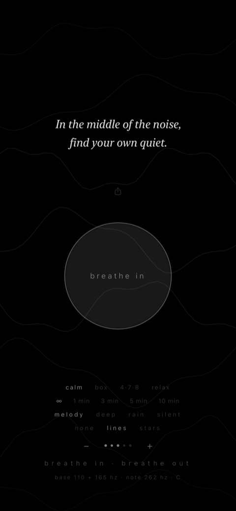 Session — breathe in, quote and melody